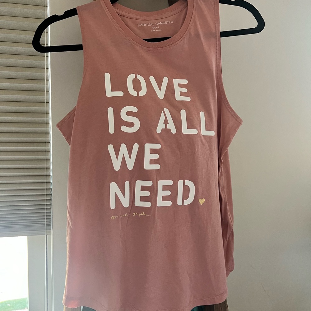 Spiritual Gangster pink tank